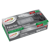 Sabco - Sabco Professional Black Nitrile Gloves 100pk - XLarge | SABC-8001